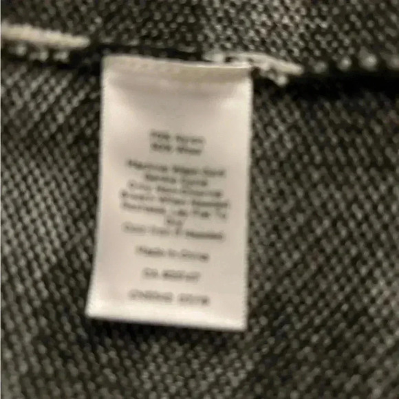 Talbots Wool Blend Black and White Buffalo Checker Cardigan Long Sweater Med - Picture 4 of 4